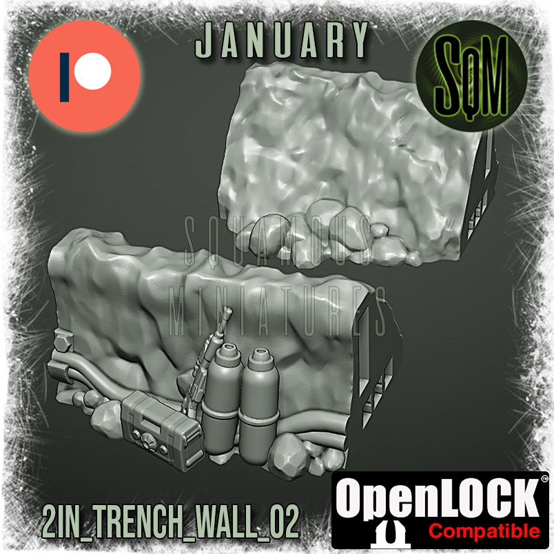 Arctic Trench Set Terrain Piece (Legion) (Sci-Fi) (DSM)