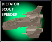 Load image into Gallery viewer, Dictator Scout Speeder (Jason Miller Design) (Legion)
