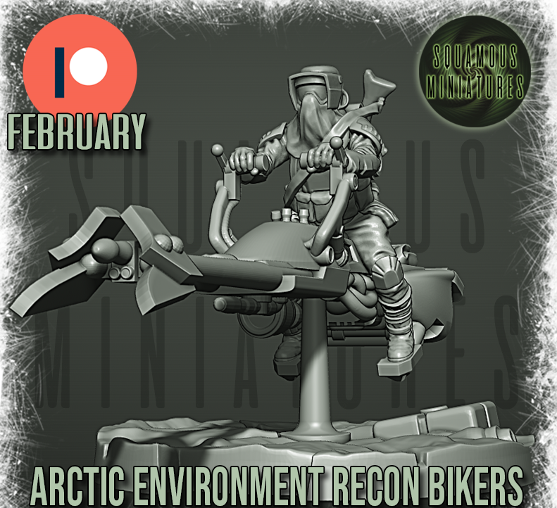Arctic Environmental Trooper & Speeder - Two Handed Riding (Legion) (Sci-Fi) (DSM)