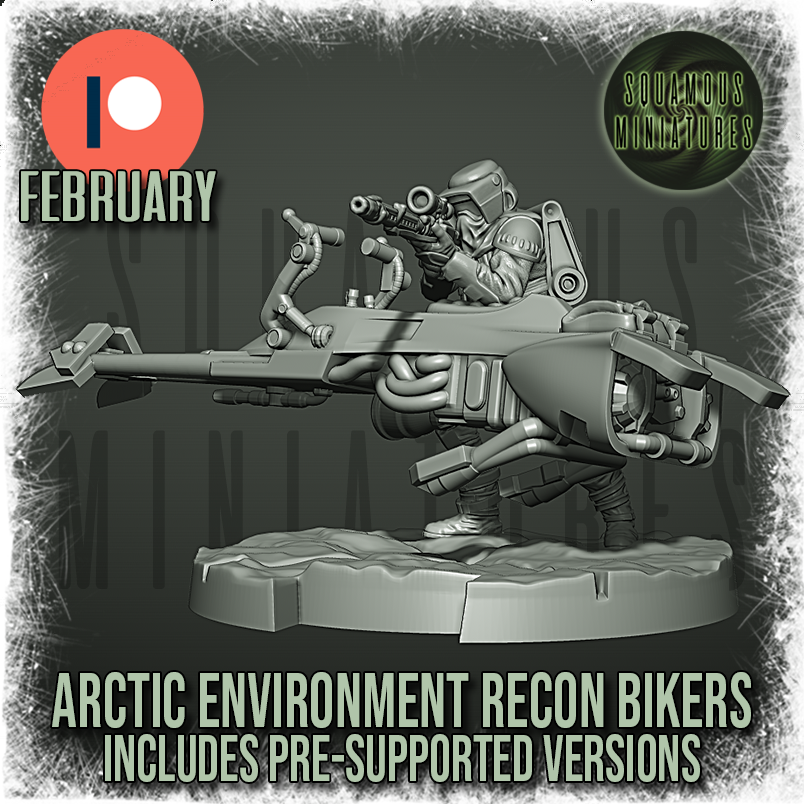 Arctic Environmental Trooper & Speeder - Standing with Rifle (Legion) (Sci-Fi) (DSM)