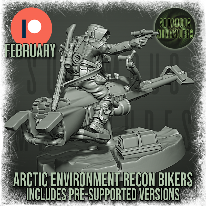 Arctic Environmental Trooper & Speeder - Pistol Aiming Riding (Legion) (Sci-Fi) (DSM)