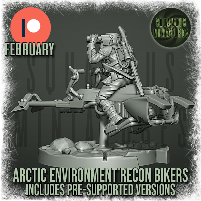 Arctic Environmental Trooper & Speeder - Range Finder Riding (Legion) (Sci-Fi) (DSM)