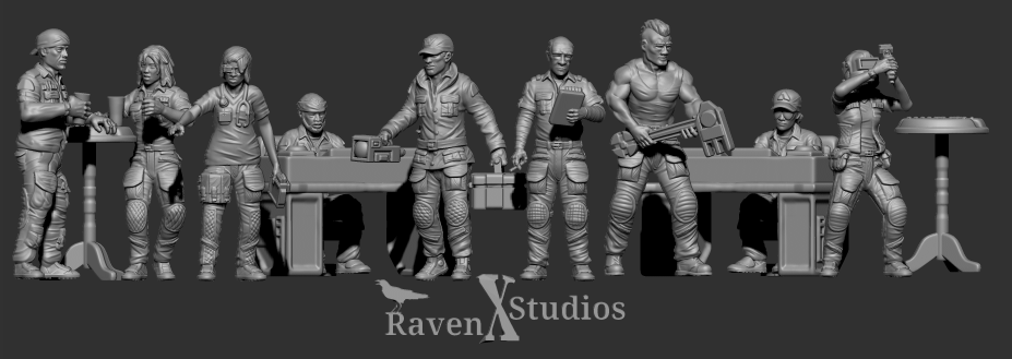 Colonists Bundle 1 - Legion Scale (SciFi) (Raven X)