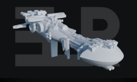 Braha'tok Gunship (SciFi) (Resin Engine) (Fleet)