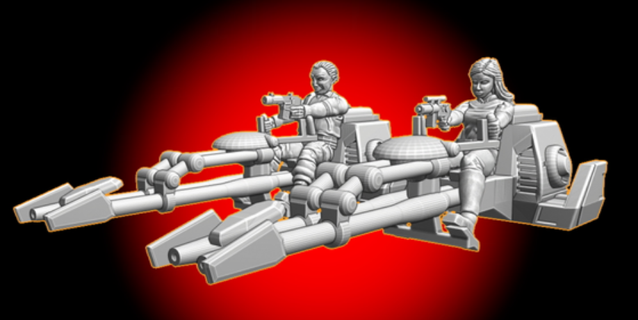 Civilian Speeders x 2 (Jason Miller Design) (Legion)