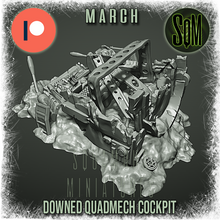 Load image into Gallery viewer, Downed Quad Leg Walker - Cockpit Terrain Piece (Legion) (Sci-Fi) (DSM)

