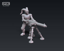 Load image into Gallery viewer, Freedom Fighters Commander - Leader &amp; Heavy cannon Pack (Legion) (Sci-Fi) (Anvilrage) (Stargrave)
