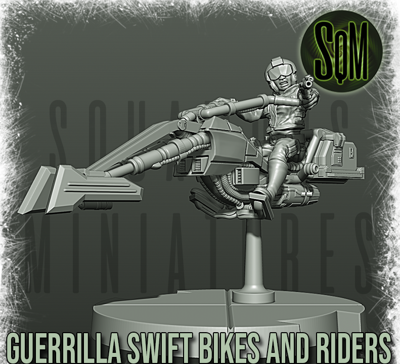 Speeder Bike with Riders (Legion) (Sci-Fi) (Squamous)