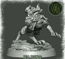 Load image into Gallery viewer, Hell Hounds (DandD) (Sci-Fi) (DSM) (Stargrave)
