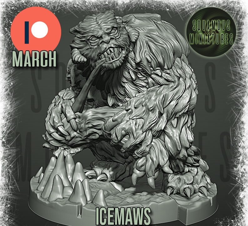Ice Maw - crouching feeding (Legion) (Sci-Fi) (DSM)