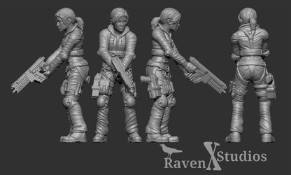 Female Pilot Bundle - Legion Scale (SciFi) (Raven X)