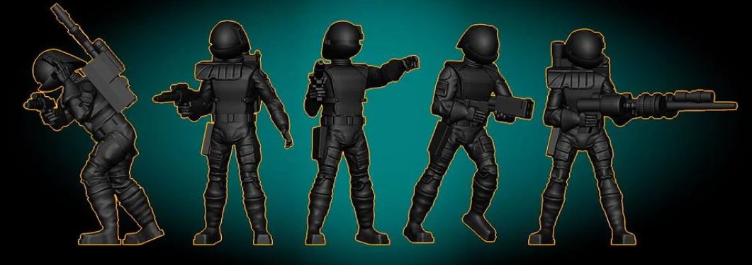 Gunnery Troopers Bundle(Legion) (Jason Miller Design) (SciFi)