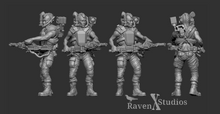 Load image into Gallery viewer, Colonial Smart Gunners 34mm Scale (SciFi) (Raven X)
